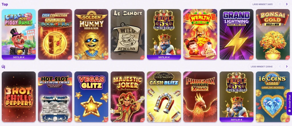 Robocat kaszinójátékok